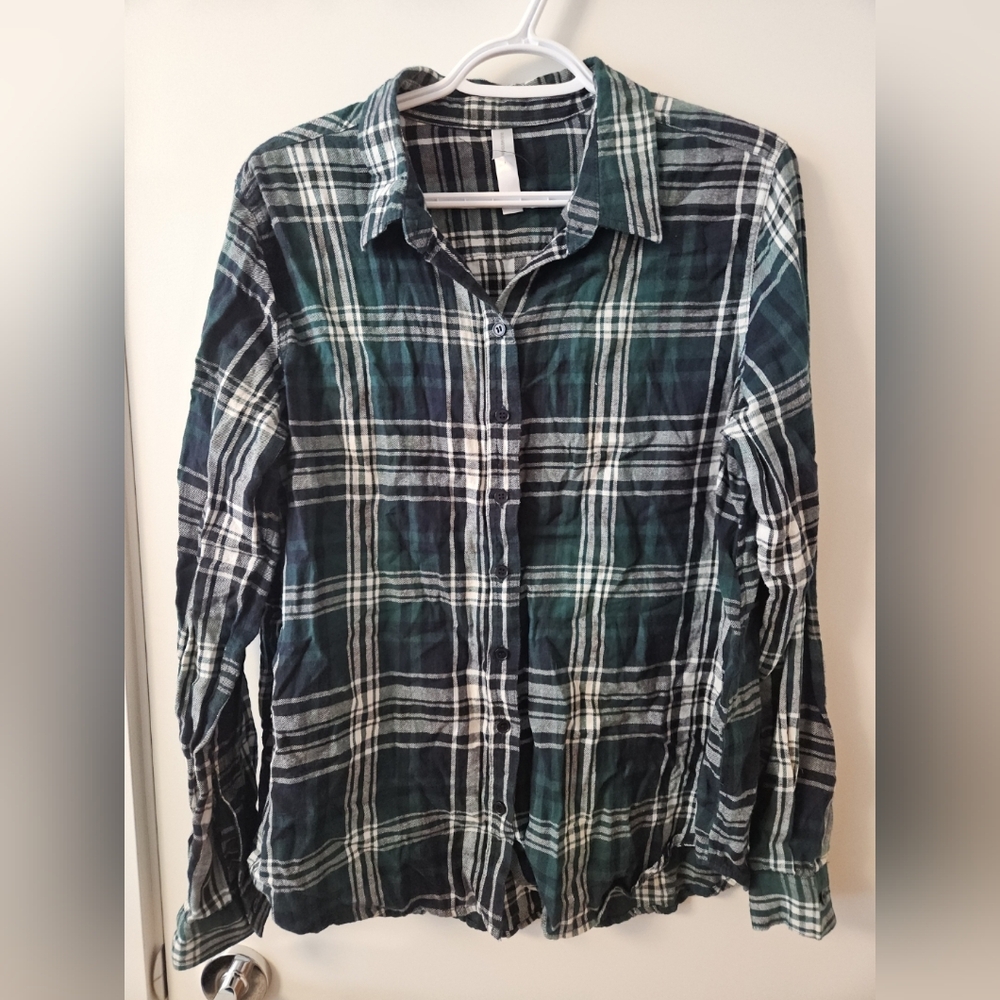 Warehouse One Women's Green Light Flannel